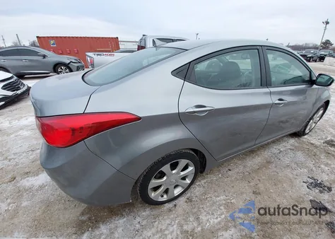 2013 Hyundai Elantra Limited from USA, damaged, VIN KMHDH4AE0DU850054